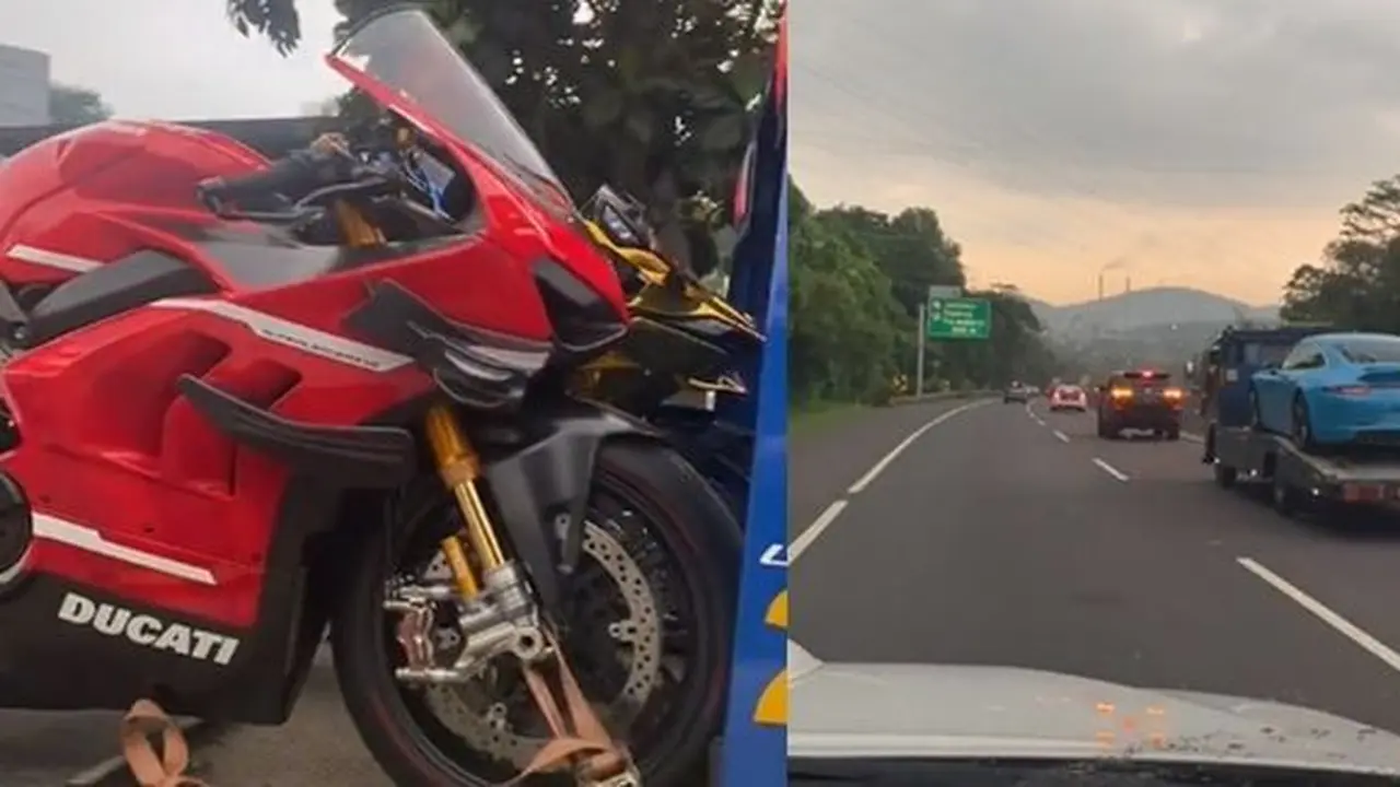 Moge dan mobil Doni Salmanan (TikTok/@galihabadi55)