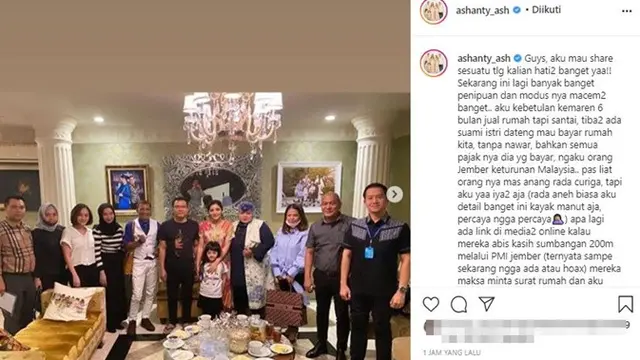 4 Fakta Ashanty Hampir Kena Tipu Jual Rumah, Anang Hermansyah Sempat Curiga
