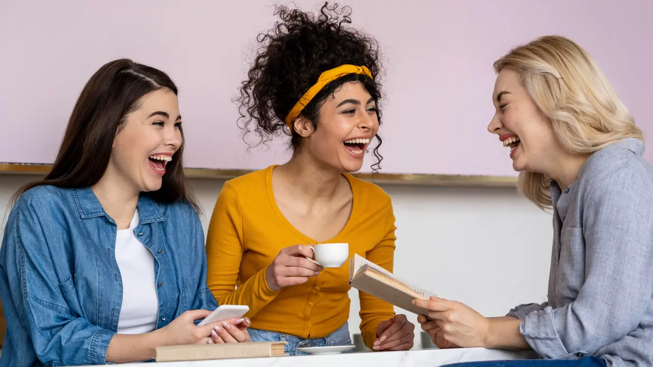 Friends Laughing