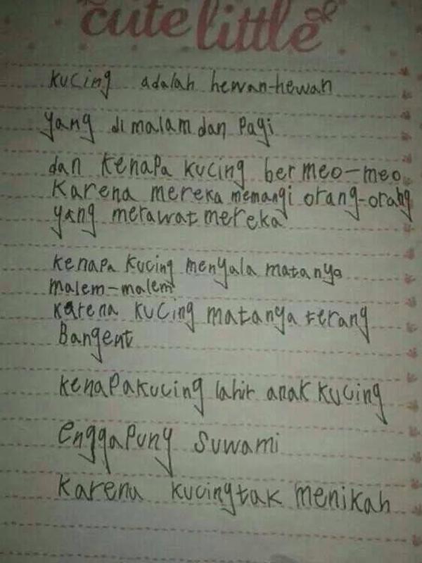 6 Puisi Anak SD Tema Binatang Ini Bikin Senyum (sumber: Instagram.com/receh.id)
