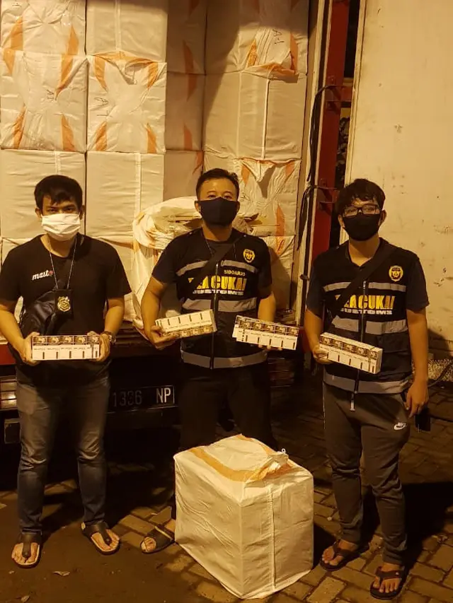 Kanwil Bea Cukai Jawa Timur I dan Bea Cukai Sidoarjo Amankan Jutaan Rokok Ilegal Berpita Cukai Palsu