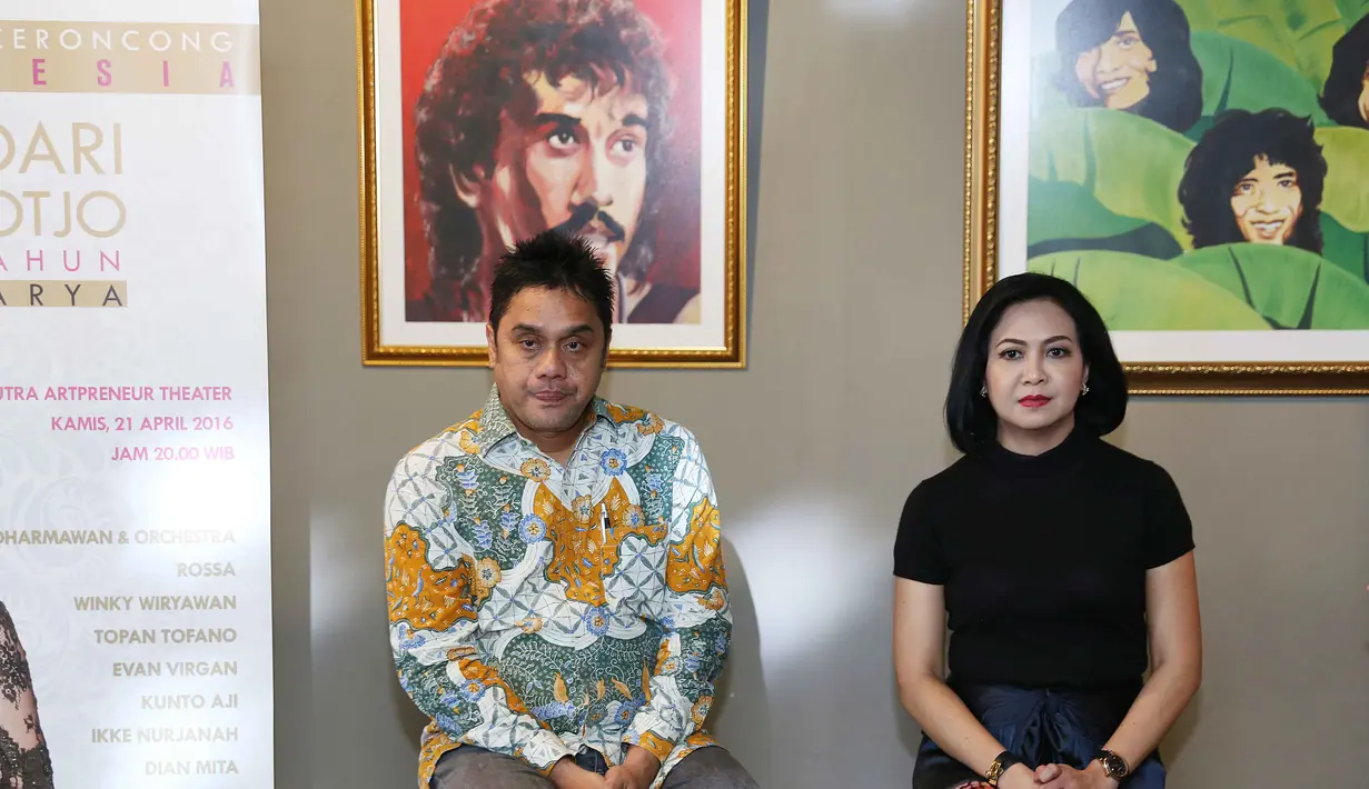 "Saya bakal bertindak sebagai wasit, seperti orkestra menjadi jembatan dari akustik ke elektronik," ujar Dwiki. (Nurwahyunan/Bintang.com)