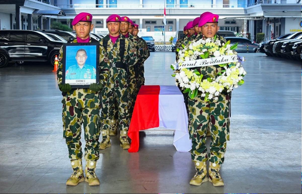 FOTO: TNI AL Kembali Laksanakan Pelepasan Jenazah Prajurit Marinir