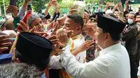 Ketua Umum Gerindra Prabowo Subianto haidr acara puncak peringatan 1 Abad NU di Sidoarjo (7/2/2023). (Foto: Tim Media Prabowo Subianto).