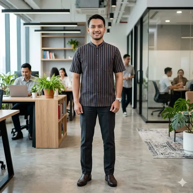 Model Baju Lurik Pria Modern