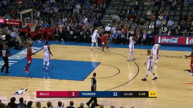 VIDEO: Game Recap NBA 2017-2018, Thunder 92 Vs Bulls 79