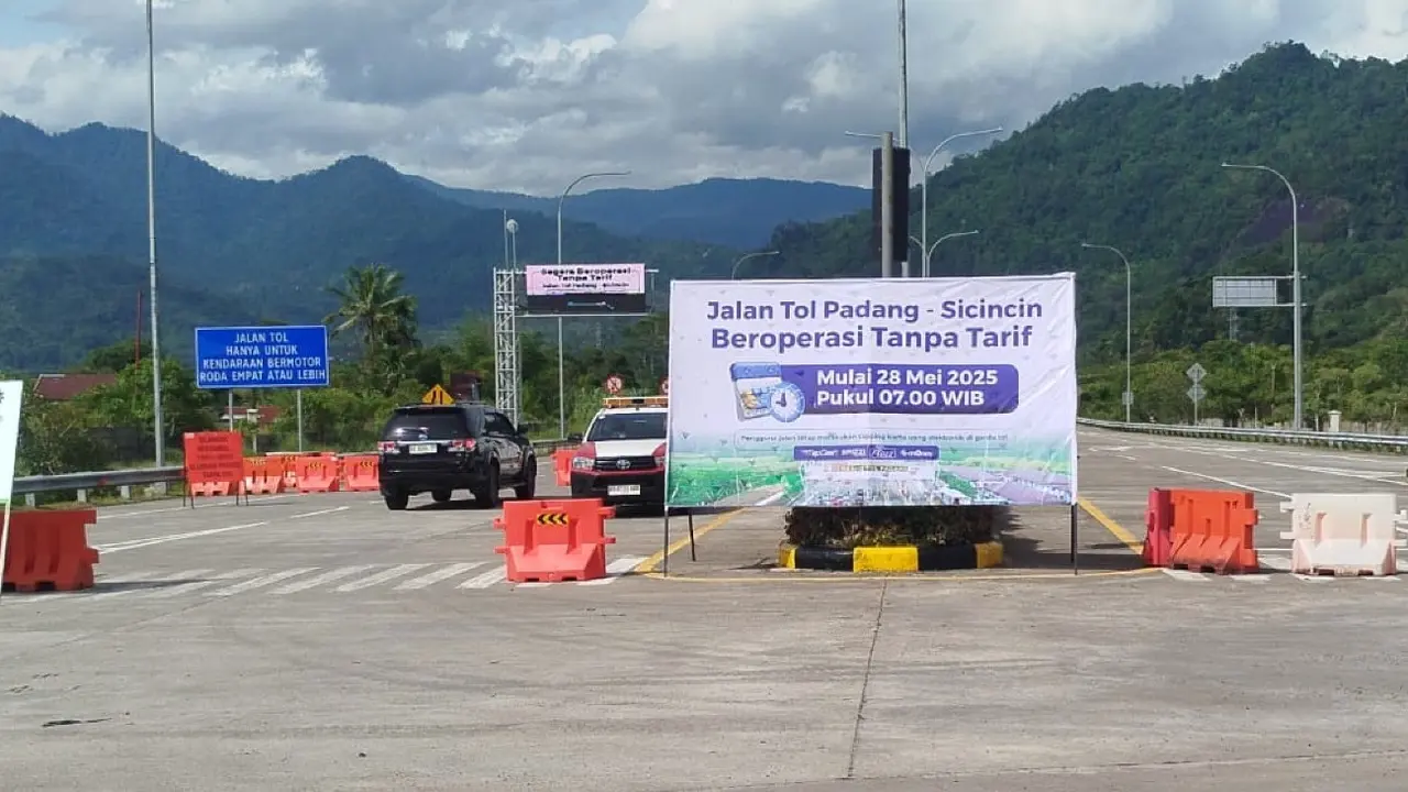 Jalan Tol Pekanbaru-Padang Seksi Padang-Sicincin. (Dok Hutama Karya)