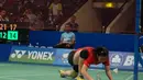 Indonesia dipastikan tampil di babak perempat final tanpa tunggal putri setelah Adriyanti Firdasar gugur di babak kedua, Kamis (19/6/2014) (Liputan6.com/Miftahul Hayat)