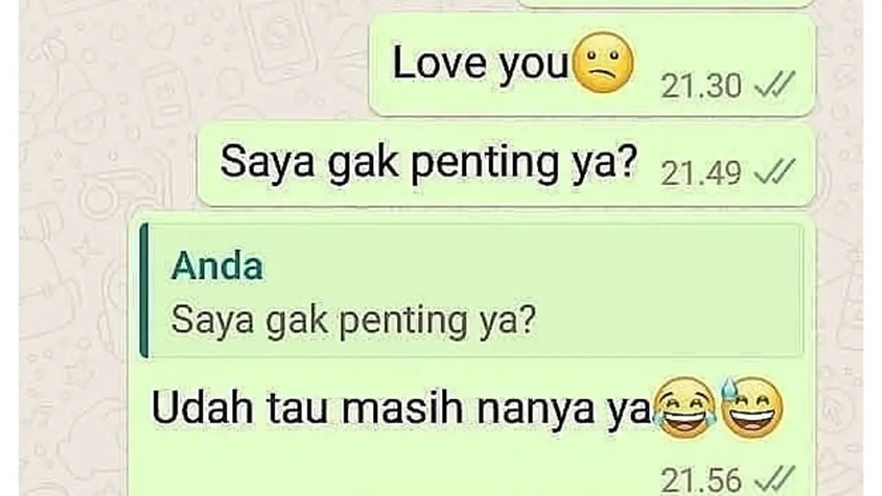 6 Chat Gebetan Bilang 'I Love You' Tapi Dicuekin Ini Bikin Nyesek