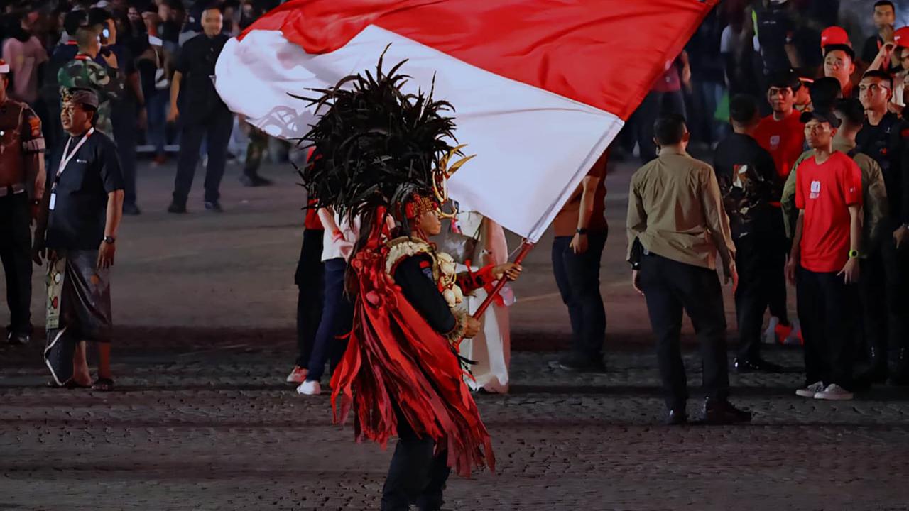FOTO: Meriah! Pesta Rakyat & Karnaval HUT ke-80 RI Dimeriahkan TNI dan Kemhan