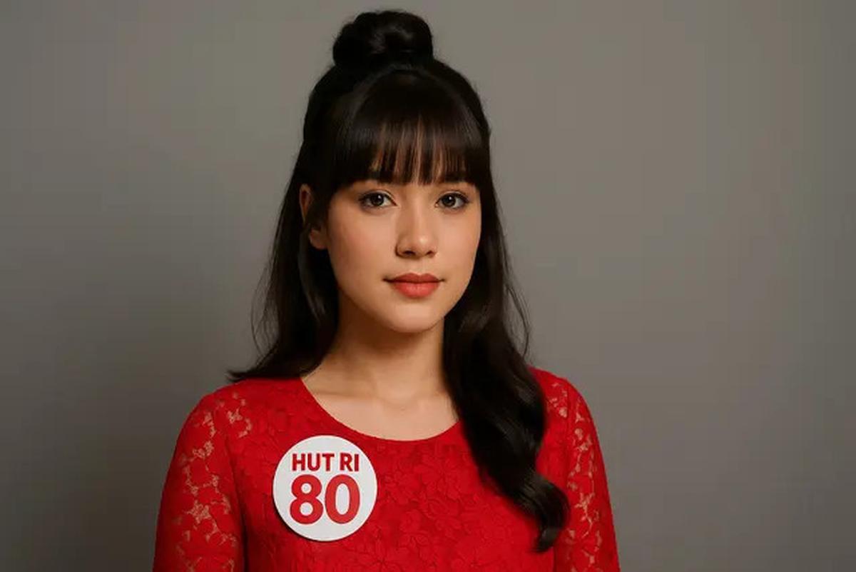 7 Model Sanggul Modern dengan Poni untuk HUT RI ke-80, Anggun dan Kekinian