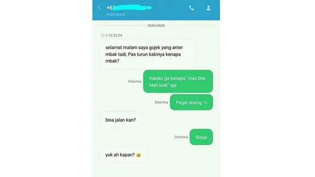 6 Chat Gombal Driver Ojol dan Penumpang Ini Bikin Geleng Kepala
