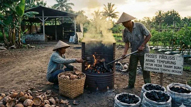 Media Tanam dari Arang Tempurung Kelapa untuk Tanaman Buah