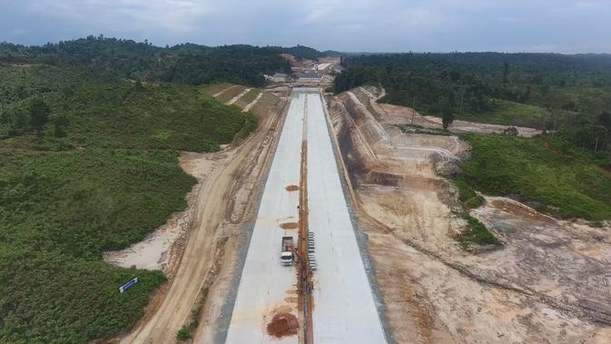 Proyek Jalan Tol Balikpapan-Samarinda akan beroperasi 2019. (Foto: Jasa Marga)