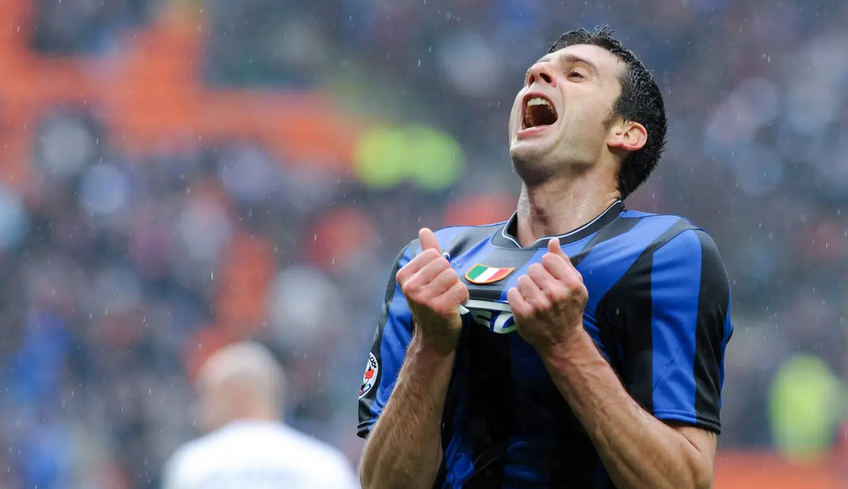 Thiago Motta bergabung dengan Inter Milan pada Mei 2009. Ia menjadi bagian penting dari tim treble winner musim 2009/2010. (AFP/Giuseppe Cacace)
