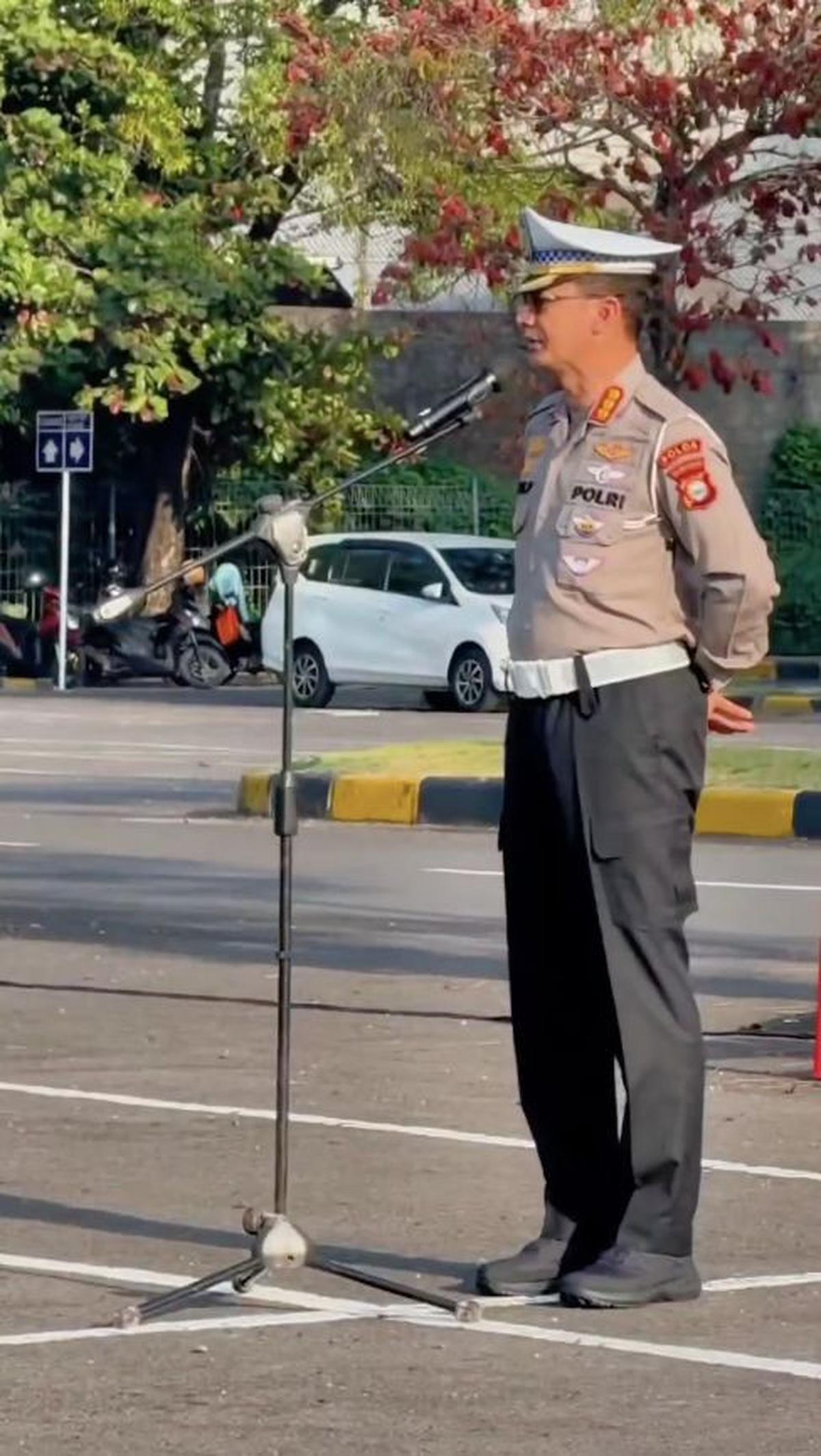 Perwira Polisi Pantau Pengamanan WWF di Bali<br>