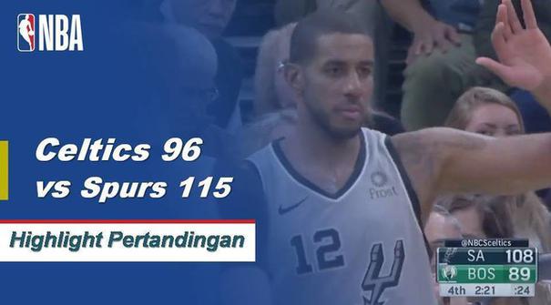 LaMarcus Aldridge skor 48 poin meraih 13 rebound untuk membantu Spurs mengalahkan Celtics 115 hingga 96.