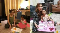 Orangtua Idaman, Ini 6 Gaya Ayu Ting Ting saat Temani Anak Belajar