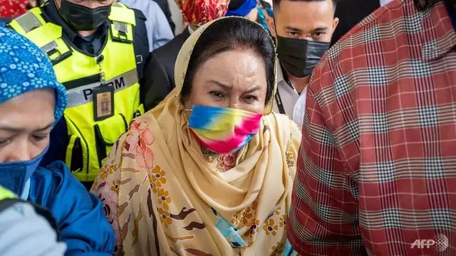 Rosmah Mansor di kompleks pengadilan Duta di Kuala Lumpur pada 18 Februari 2021. (Foto: AFP / Mohd Rasfan)