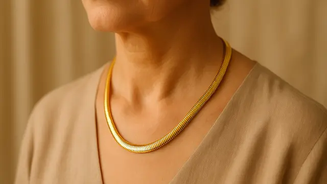 Model Kalung 50 Gram Emas Elegan untuk Ibu-Ibu 40 Tahun ke Atas