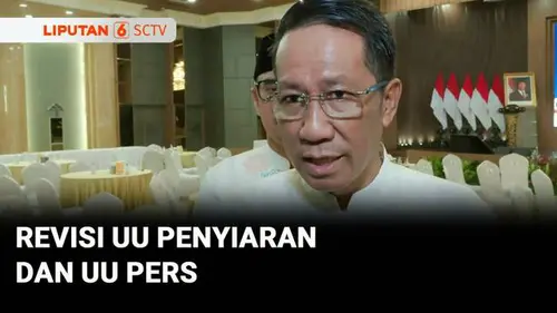 VIDEO: Menteri Hukum Dorong Revisi UU Penyiaran dan Pers