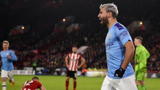 Striker Manchester City, Sergio Aguero (OLI SCARFF / AFP)