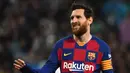 3. Lionel Messi - Messi menjelma menjadi predator ganas dalam mencetak gol di Barcelona ketika dikepalai Pep Guardiola. Pemain asal Argentina ini empat kali menyabet Ballon d'Or selama empat tahun di bawah asuhan Guardiola. (AFP/Gabriel Bouys)