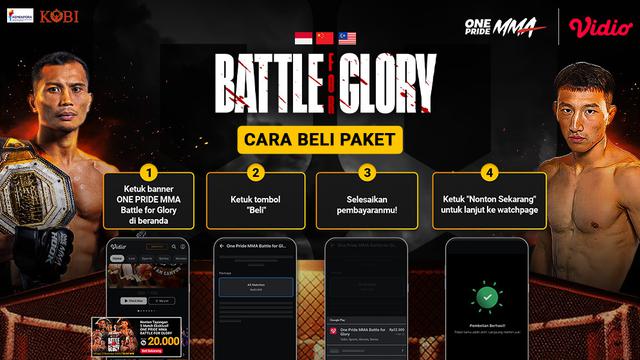 Saksikan ONE Pride MMA: Battle for Glory di Vidio hanya Rp.20 ribu. (dok. vidio.com)