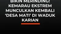 Bikin Merinding! Kemarau Ekstrem Munculkan Kembali 'Desa Mati' di Waduk Karian