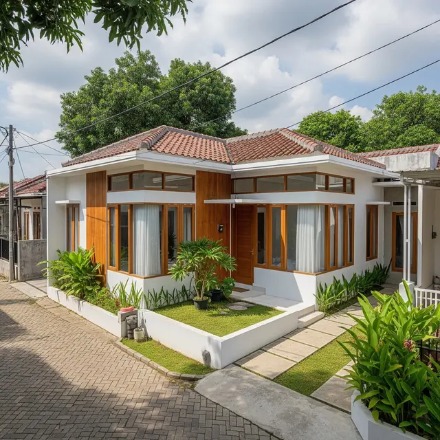 9 Desain Rumah Kecil 1 Lantai 3 Kamar dengan Ventilasi Lebar, Hunian Fungsional dan Sehat