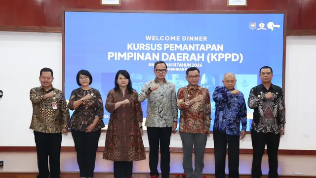 Welcome Dinner Kursus Pemantapan Pimpinan Daerah (KPPD) Angkatan III Tahun 2026 di Lembaga Ketahanan Nasional Republik Indonesia (Lemhannas RI).
