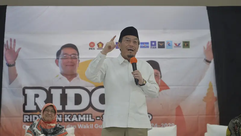 Komunitas Warga Jakarta Pusat (KJP) mendeklarasikan dukungan untuk calon gubernur dan wakil gubernur Daerah Khusus Jakarta Ridwan Kamil-Suswono (RIDO), pada Sabtu (14/9/2024).