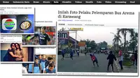 Bus Arema Dilempari Batu, Irina Shayk Dipeluk Pria Lain