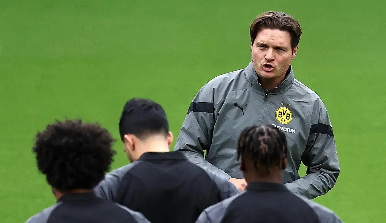 Pelatih Dortmund, Edin Terzic menegaskan timnya sudah siap menghadapi pertandingan ini. (FRANCK FIFE / AFP)