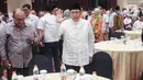 Mantan Ketua Umum Partai Demokrat itu menyampaikan pidato didepan umum pertamanya setelah bebas dari tahanan terkait kasus korupsi proyek Hambalang. (Liputan6.com/Faizal Fanani)