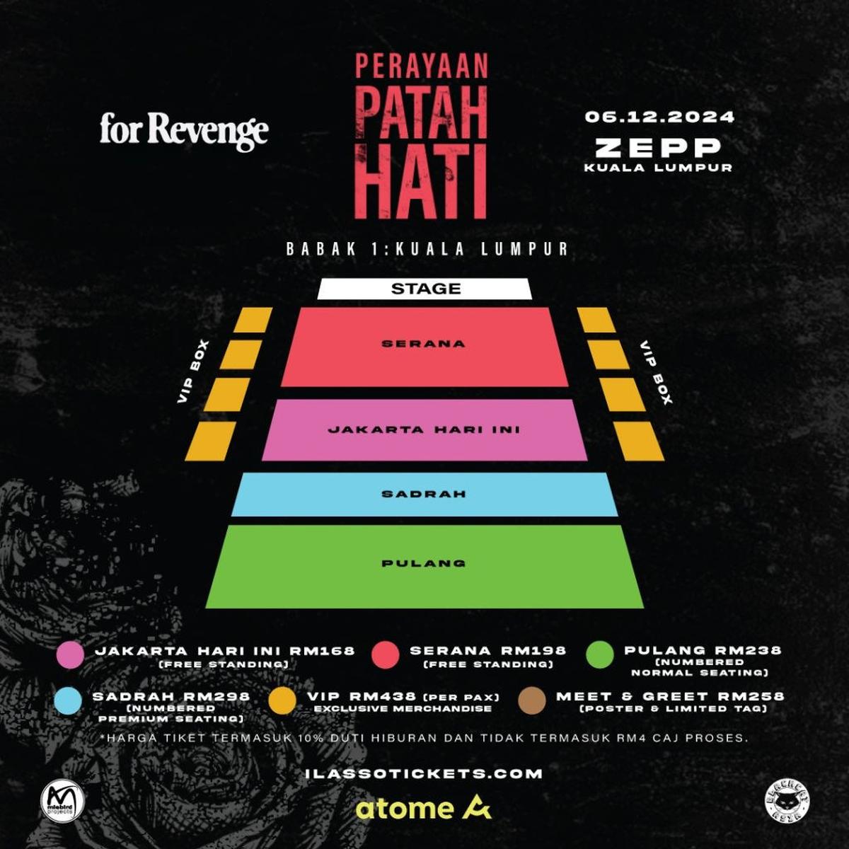 For Revenge Siap Konser di Zepp Kuala Lumpur, Siapkan Penampilan Special