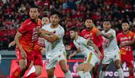 Bali United bermain imbang 1-1 melawan PSM Makassar pada leg pertama playoff Liga Champions Asia di&nbsp;Stadion Kapten I Wayan Dipta, Gianyar, Selasa, 6 Juni 2023 malam WIB. (foto: Twitter @Bali United FC)