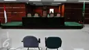 Suasana ruang Pengadilan Tipikor usai penundaan pembacaan putusan terdakwa korupsi Udar Pristono di Pengadilan Tipikor, Jakarta, Senin (21/9/2015). Penundaan pembacaan putusan dilakukan lantaran Udar menjalani operasi. (Liputan6.com/Andrian M Tunay)