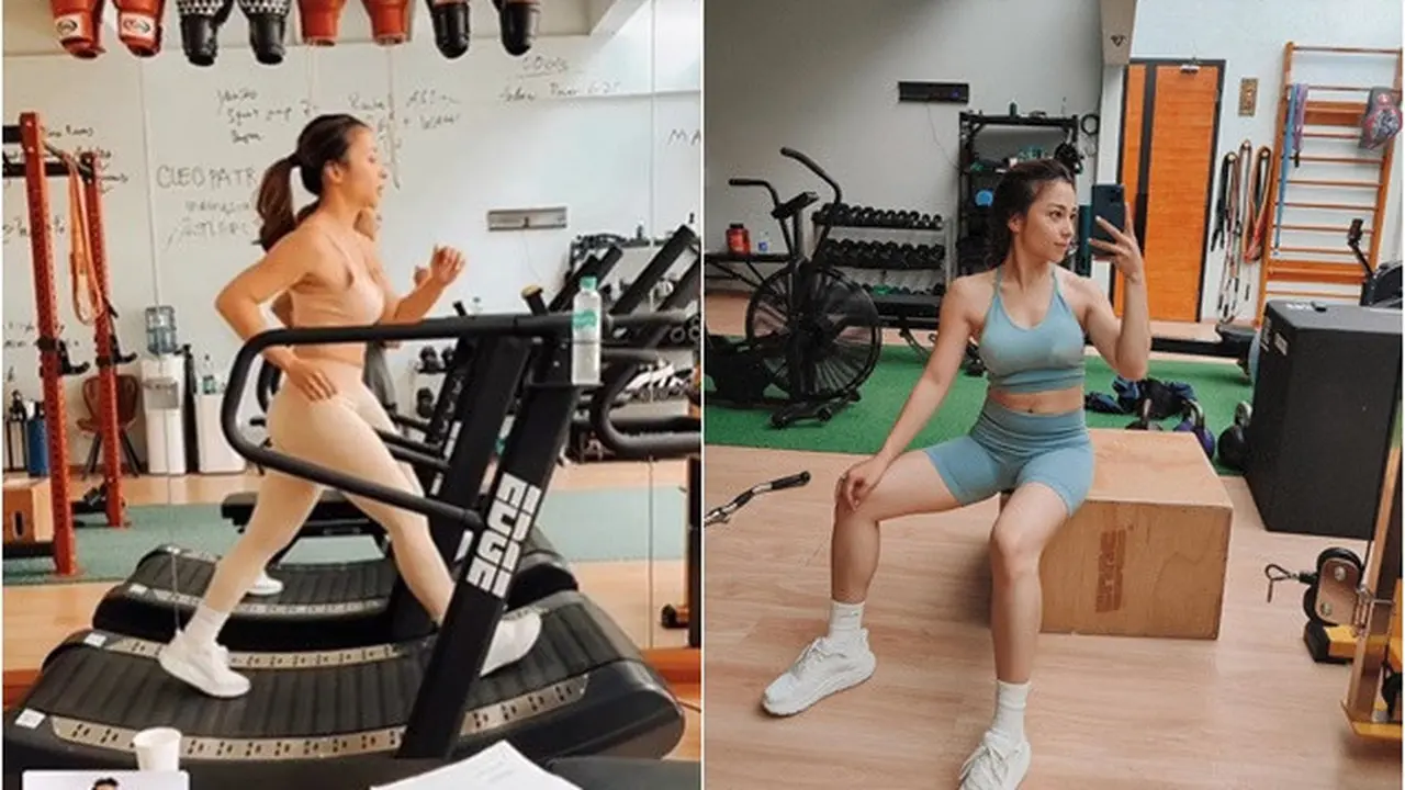 6 Potret Nikita Willy Kembali Olahraga Pasca Melahirkan, Pamer Perut Six Pack