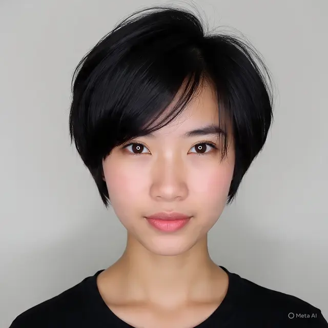 Rambut Pendek Wanita di Atas Bahu