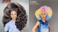 Wig nyeleneh (Sumber: TikTok/romancequeen36)