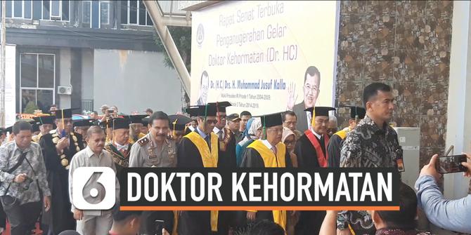 VIDEO: Jusuf Kalla Dapat Gelar Doktor Kehormatan Pendidikan