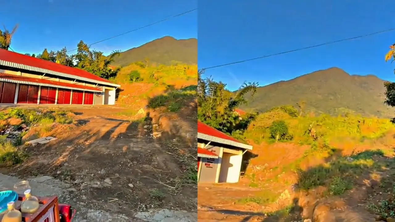 Viral Bangunan Koperasi Desa Merah Putih di Lereng Gunung Tanggamus