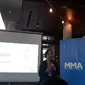 Program Director MMA APAC, Azalea Aina, memaparkan soal tren iklan mobile di Indonesia pada 2019 ini. (Liputan6.com/ Agustin S. Wardani)