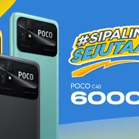 POCO C40, smartphone sejutaan yang memiliki baterai 6000mAh dan layar terlebar dengan harga paling ekstrem untuk anak muda. (Dok/POCO)