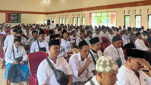Komunitas Kiai Kampung Rejo Semut Ireng menggalang dukungan untuk Prabowo-Gibran di Klaten. (Istimewa)