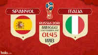 Kualifikasi Piala Dunia 2018 Spanyol Vs Italia (Bola.com/Adreanus Titus)