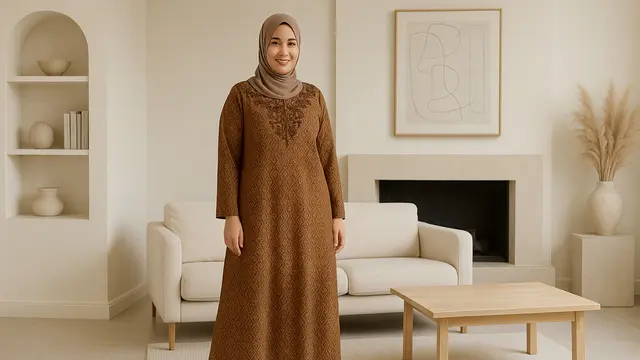 7 Model Gamis Batik Jumbo Terbaru, Nyaman dan Elegan untuk Tampil Pede di Segala Acara