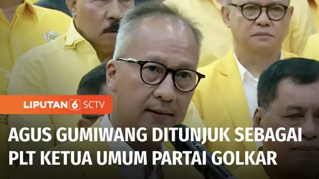 Rapat Pleno Dewan Pengurus Pusat Partai Golkar, Selasa malam, resmi menunjuk Agus Gumiwang Kartasasmita sebagai Plt Ketua Umum Partai Golkar. Menteri Perindustrian yang sebelumnya menjabat sebagai Wakil Ketua Umum Partai Golkar itu kini mengisi kursi...