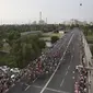 101st Giro d'Italia dimulai di Yerusalem, wilayah yang disengketakan Palestina dan Israel.  (AP Photo/Oded Balilty)